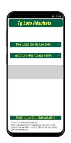 Tg Loto Résultats для Android — скриншот 1