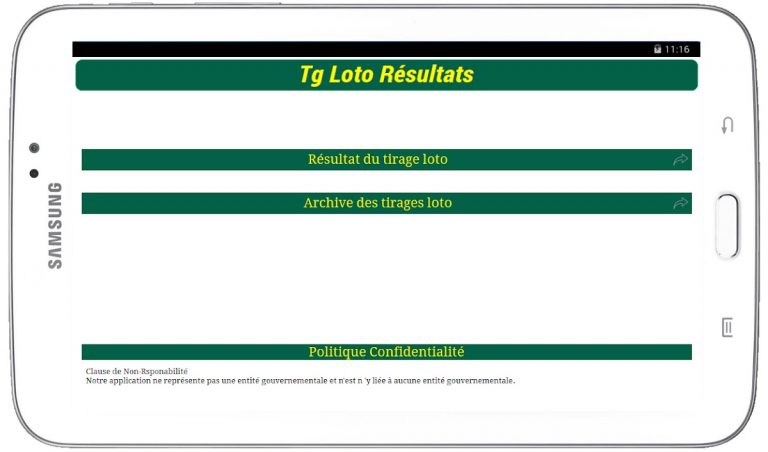 Tg Loto Résultats для Android — скриншот 5
