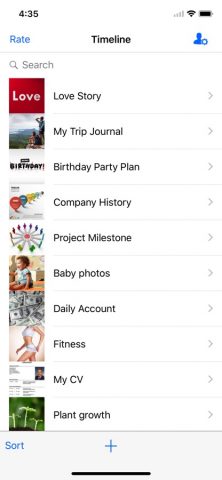 Timeline — Diary and Notes для iOS — скриншот 2