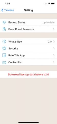 Timeline — Diary and Notes для iOS — скриншот 5