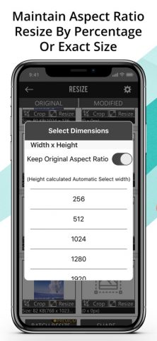 TinyPhoto: Convert Resize Crop для iOS — скриншот 3