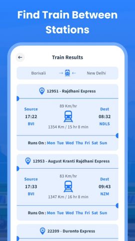 Train Status : Find My Train для Android — скриншот 5