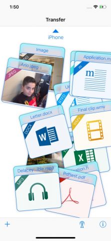 Transfer — File sharing для iOS — скриншот 2