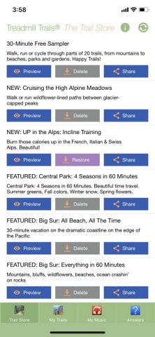 Treadmill Trails для iOS — скриншот 2