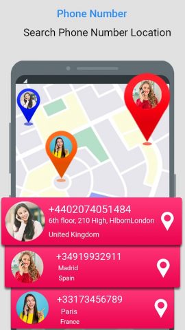 Трекер мобильного номера для Android — скриншот 2