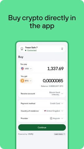 Trezor Suite для Android — скриншот 3