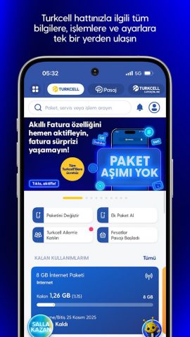 Turkcell для Android — скриншот 1