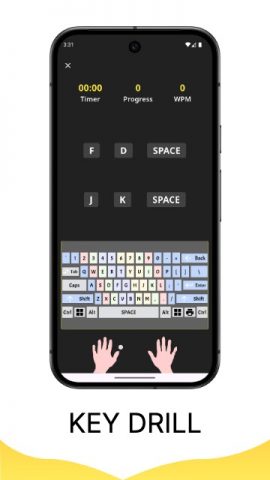 Typing Monkey: a typing master для Android — скриншот 1