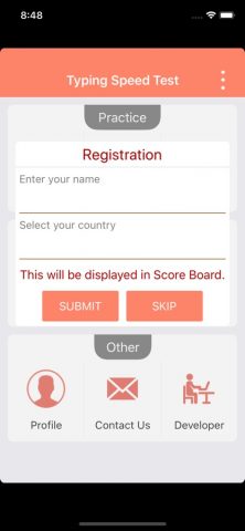 Typing Speed Test для iOS — скриншот 3