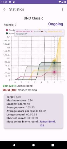UNO Score Counter для Android — скриншот 4