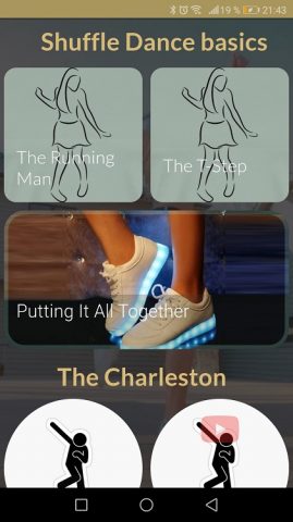 Учитесь танцевать шаффл-данс для Android — скриншот 1