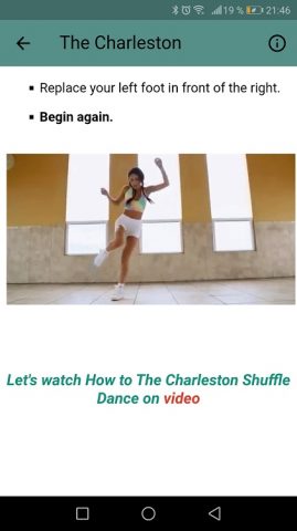 Учитесь танцевать шаффл-данс для Android — скриншот 5