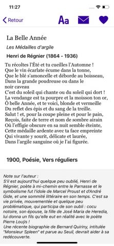 Un Poème Un Jour для iOS — скриншот 4
