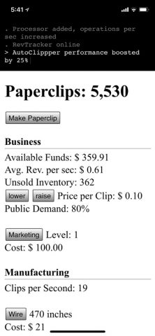 Universal Paperclips™ для iOS — скриншот 1
