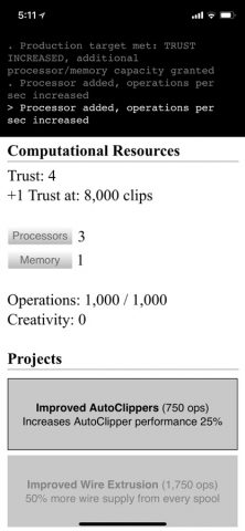 Universal Paperclips™ для iOS — скриншот 2