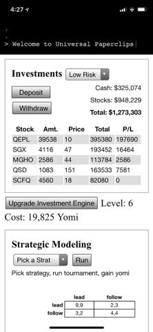 Universal Paperclips™ для iOS — скриншот 3