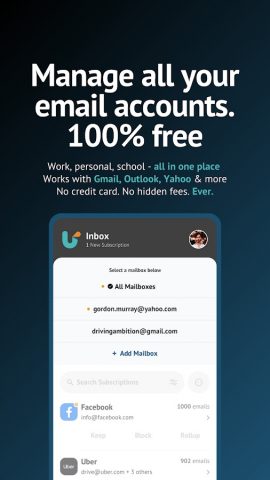 Unroll.Me — Inbox Mail Cleaner для Android — скриншот 3