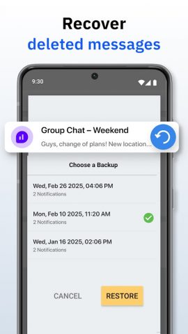 Unseen Messenger — Deleted Msg для Android — скриншот 2