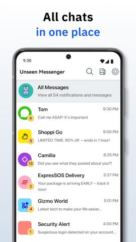 Unseen Messenger — Deleted Msg для Android — скриншот 3