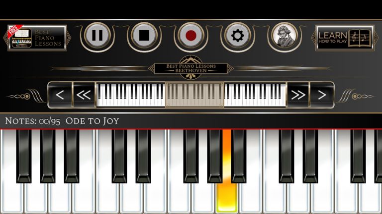 Уроки фортепиано Бетховен для Android — скриншот 1