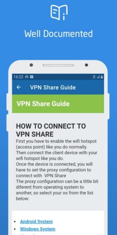 VPN Share для Android — скриншот 4