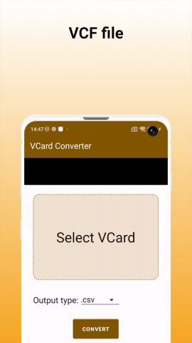 Vcard Converter — Convert VCF для Android — скриншот 3