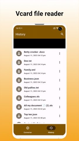 Vcard Converter — Convert VCF для Android — скриншот 5