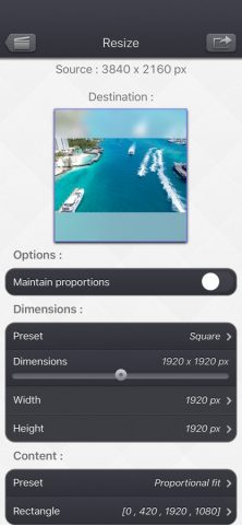 Video Resize & Scale — HD для iOS — скриншот 1