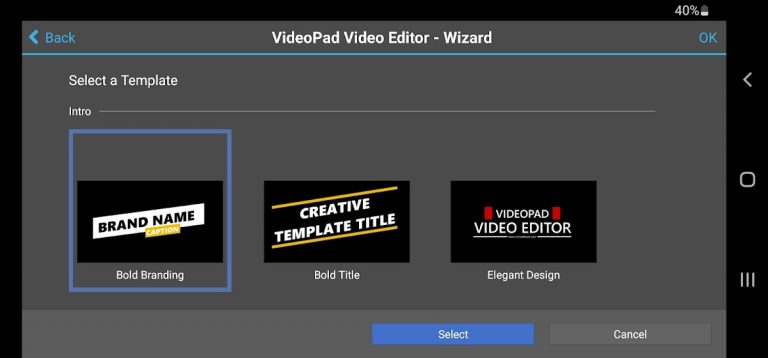 VideoPad Master’s Edition для Android — скриншот 2