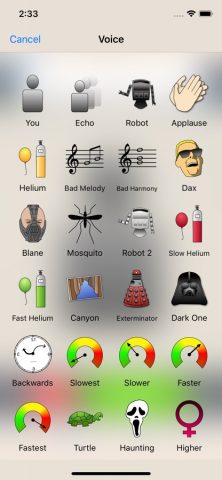 Voice Changer Plus для iOS — скриншот 1