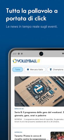 Volleyball.it+ для Android — скриншот 3