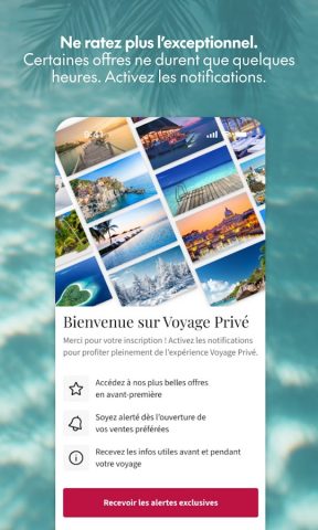 Voyage Privé – Hôtels de luxe для Android — скриншот 2