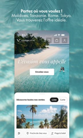 Voyage Privé – Hôtels de luxe для Android — скриншот 3