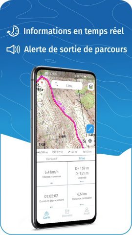 WeTrek Offline IGN hiking maps для Android — скриншот 2