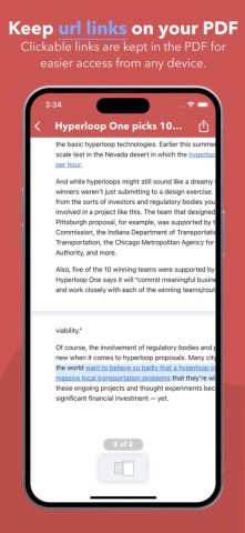 Web to PDF Converter & Reader для iOS — скриншот 2