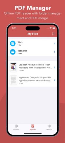 Web to PDF Converter & Reader для iOS — скриншот 4