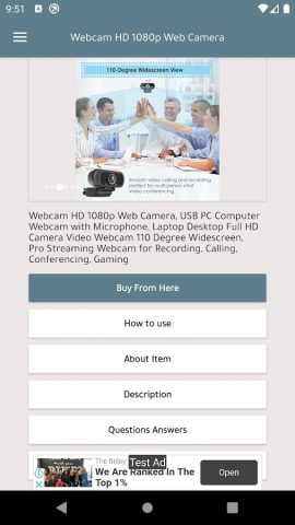 Webcam HD 1080p Web Camera — скриншот 2