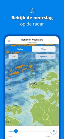 Weeronline: weer & buien radar для Android — скриншот 3