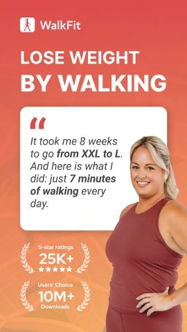 Weight Loss Walking: WalkFit для Android — скриншот 1