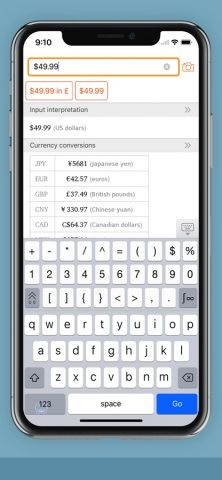 WolframAlpha Classic для iOS — скриншот 4