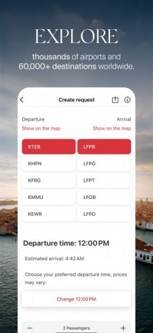 XO — Book a Private Jet для iOS — скриншот 4