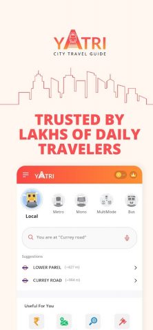 YATRI: Local & Metro Ticketing для Android — скриншот 1