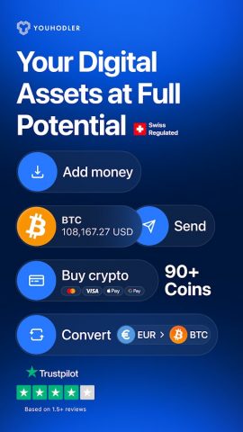 YouHodler: BTC & Crypto Wallet для Android — скриншот 1