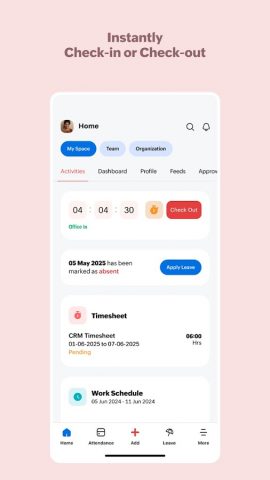 Zoho People — HR Management для Android — скриншот 1