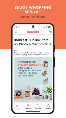 Zoomin: Frames, Prints & Gifts для Android — скриншот 1