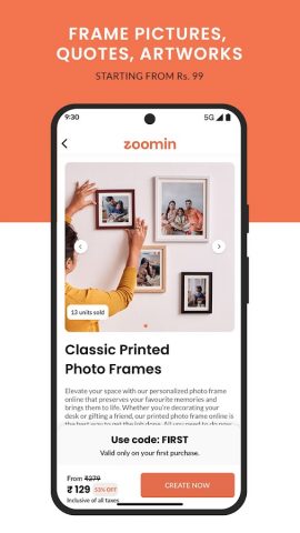 Zoomin: Frames, Prints & Gifts для Android — скриншот 3