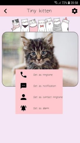 Звуки кошки для Android — скриншот 5