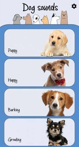 Звуки собак для Android — скриншот 1