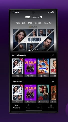 beIN CONNECT–Süper Lig,Eğlence для Android — скриншот 1