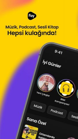 fizy – Музыка & видео для Android — скриншот 1